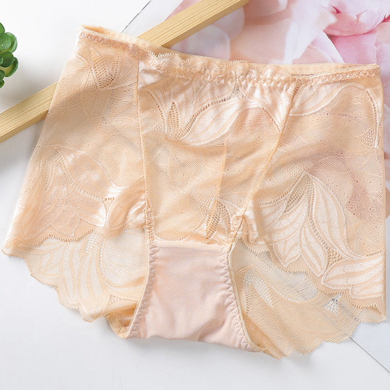 Culotte sexy en dentelle de couleur unie