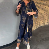 Robe Vintage ample à col en V