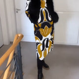 Robe imprimée à col rond