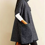 Robe Pull Col Roulé Grosse Maille