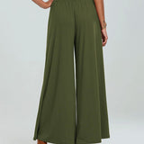 Pantalon Poche Taille Élastique Bootcut