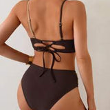 Maillot De Bain Haute Taille Sexy Soutien-Gorge Triangle