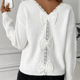 Pull Manches Longues Nœud Dans Le Dos