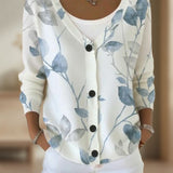 Cardigan Avec Ambiance À Inspiration Botanique