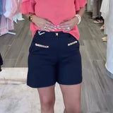 Short Orné De Chaîne Décontracté