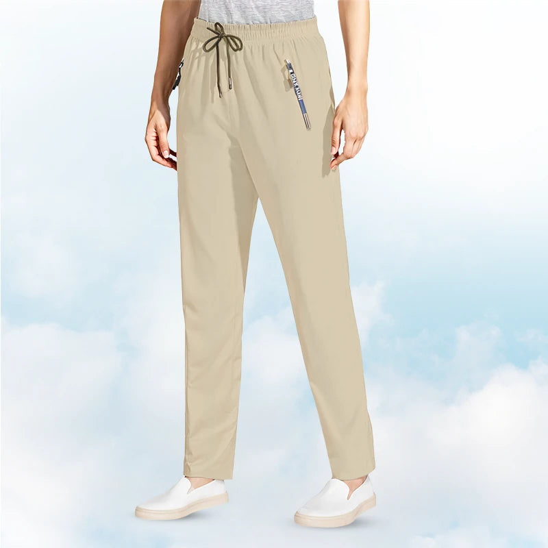 Pantalon Femme Ultra Élasticité Soie Glacée Confort Décontracté