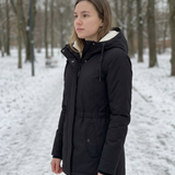Éliane – manteau d’hiver long imperméable pour femmes, chaud et élégant