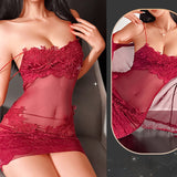 Set De Chemise De Nuit Unie À Volants
