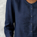 Chemise Manche Trois-Quarts Coton Boutonné