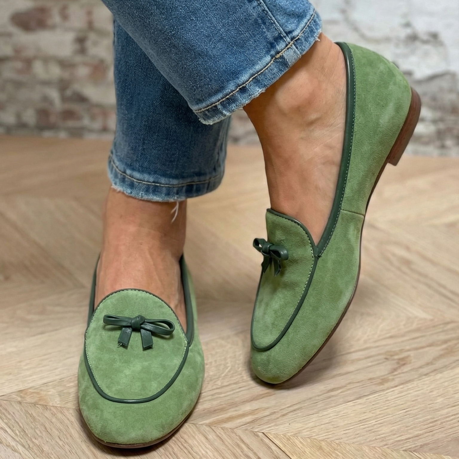 Geneviève - Chaussure Plate Élégante avec Nœud