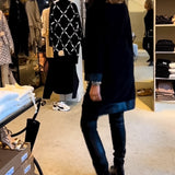 Robe décontractée à col rond avec poches