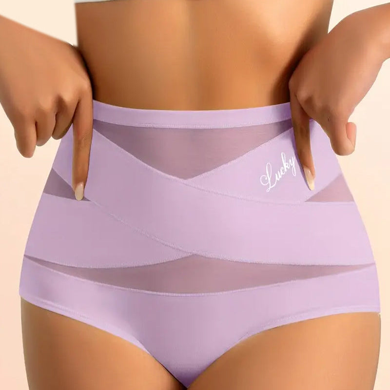 Sous-Vêtements Femme Taille Haute Sans Couture Contrôle Du Ventre Rehausse Fessier