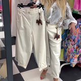 Pantalon Mode Taille Élastique Décontracté