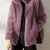Nora | Manteau en peluche avec finition chaude pour femme