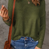 London | Pull-over décontracté à col rond pour femme
