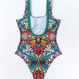 Combinaison de Bain à motifs Floraux de Plage