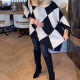 Pull Col Montant Argyle Irrégulier