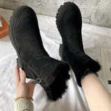 Bottes D’Hiver Pour Femme Avec Doublure En Polaire