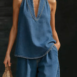 Set Mode Col Halter Jean