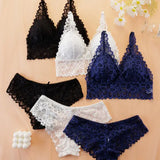 Ensemble De Sous-Vêtements Femme Dentelle Romantique