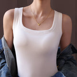 Débardeur Uni Avec Soutien-Gorge Intégré
