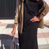 Robe Mode Décontractée Dénudée Slim