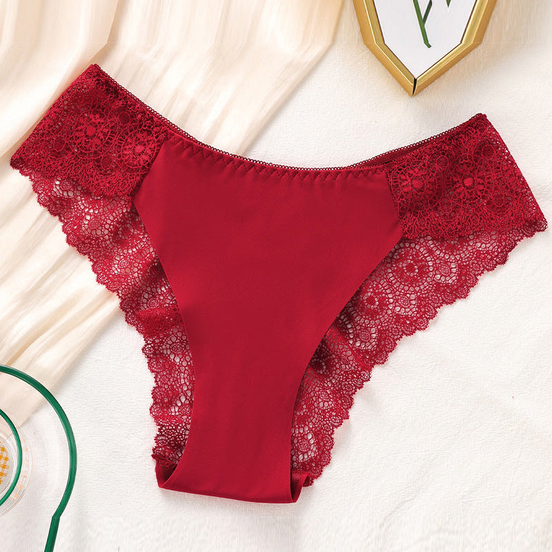 Ensemble De Culotte En Dentelle Pour Femme Avec Contraste En Dentelle