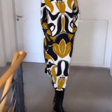 Robe imprimée à col rond