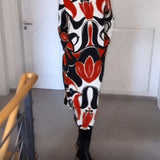 Robe imprimée à col rond