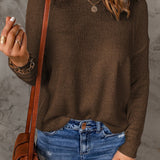 London | Pull-over décontracté à col rond pour femme