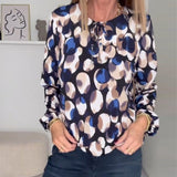 Blouse élégante à bretelles imprimée