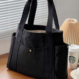 Sac en toile de grande capacité avec doubles poignées