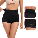 Culotte courte en dentelle avec effet gainant pour le ventre