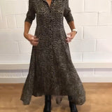 Robe imprimée avec poches à revers