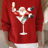 Pull De Noël Ajusté À Col Roulé