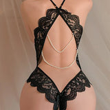 Lingerie Dentelle Sans Dos Une Pièce