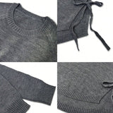 Pull Avec Manches Raglan Et Design De Nœud Latéral
