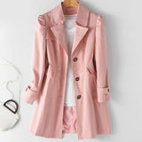 Runa | Manteau trench au style boutonné décontracté pour femme