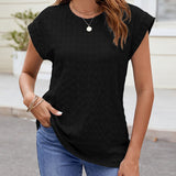 T-Shirt Col Rond Uni Manche Courte