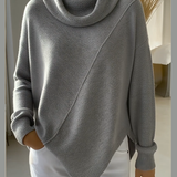 Pull Col Cheminée Asymétrique
