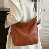 Sac seau vintage à bandoulière de grande capacité