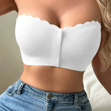 Soutien-Gorge Sans Couture Devant Attache Bandeau Sans Bretelles