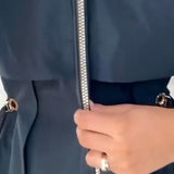 Veste Trenchcoat Avec Caractéristique Capuche