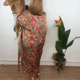 Robe À Col En V Avec Imprimé Torsadé