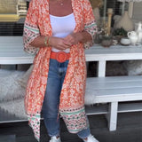 Manteau de plage de vacances imprimé à la mode