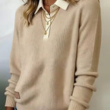 Pull À Revers Style Patchwork