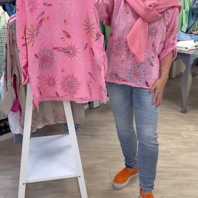 T-Shirt Manches Longues Imprimé