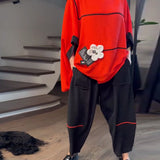 Set Bloomers Amples Casual Color-Blocking