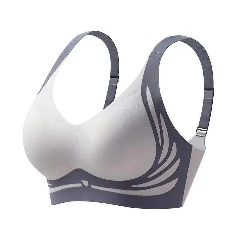 Soutien-gorge push-up sans armatures liftant anti-relâchement