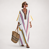 Long Kaftan à Rayures